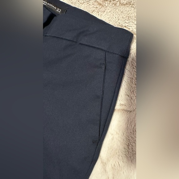 Zara Navy Blue Trousers - Picture 9 of 13